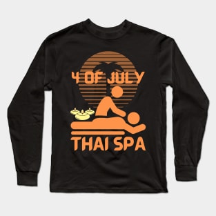 4 Of July Celebrate Thai Spa Long Sleeve T-Shirt